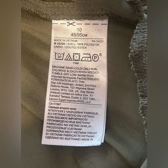 Banana Republic Sz 10 Forest Green Silk Maxi Dress Fairycore Forest Witch Siren - Picture 11 of 12